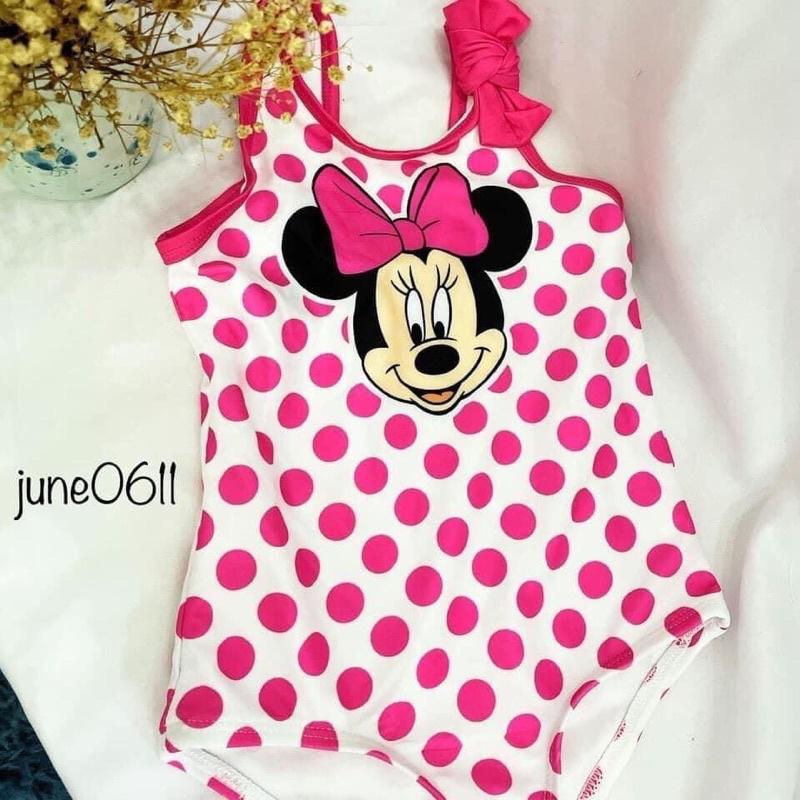 M821 set 2 món bikini + áo đầm khoác Minnie cho bé