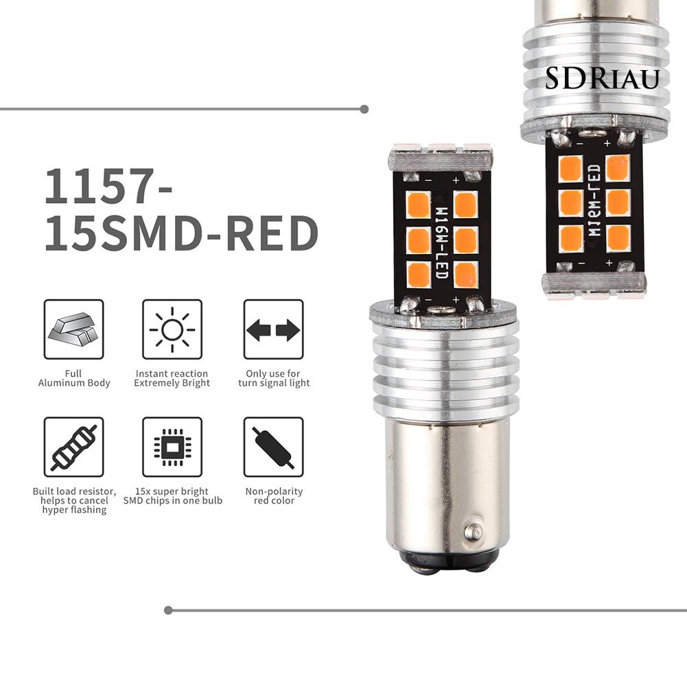 Bộ 2 Bóng Đèn Led 1157-15smd Siêu Sáng Cho Xe Hơi