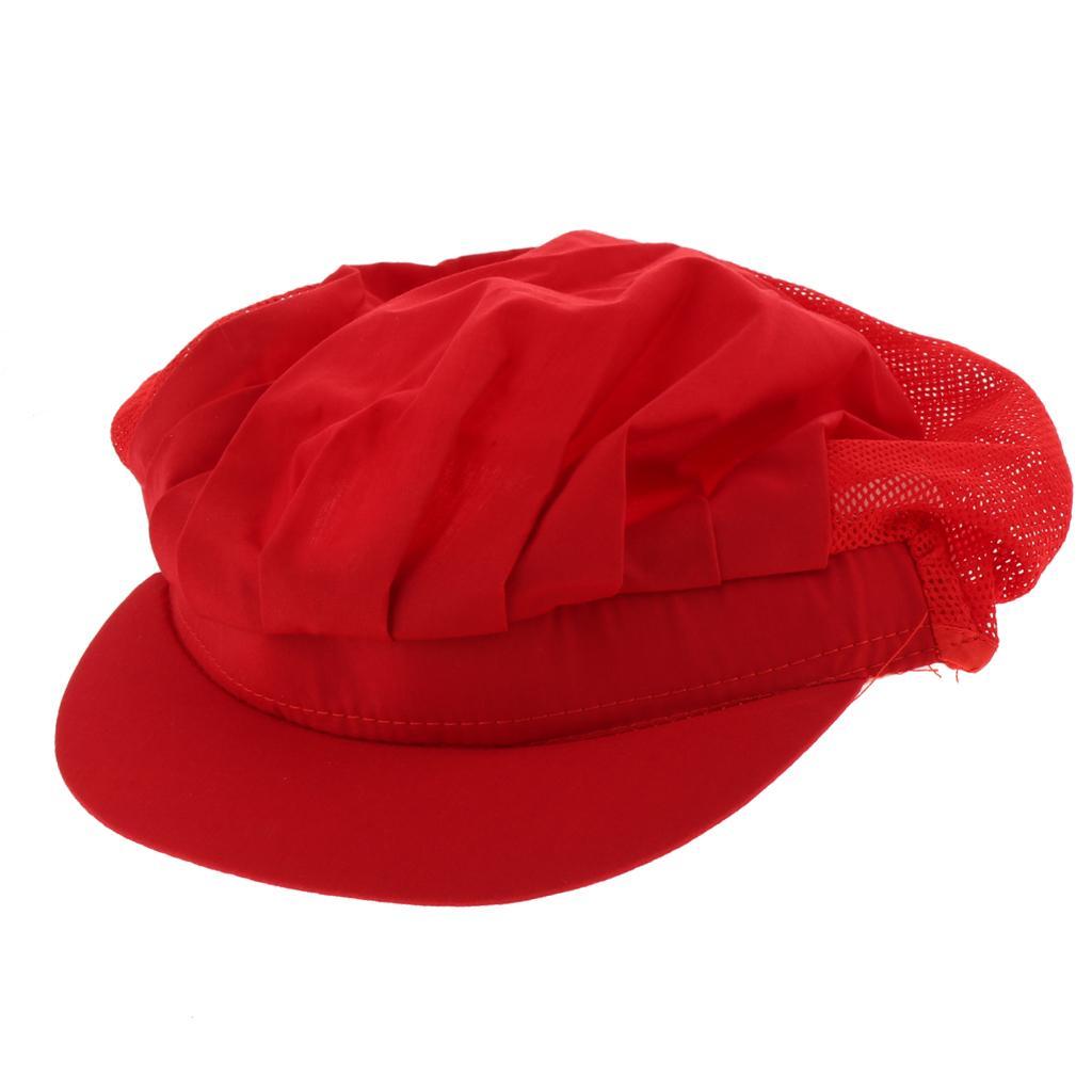 2 Color Cook Adjustable Men Women Kitchen Baker Chef Elastic Cap Hat