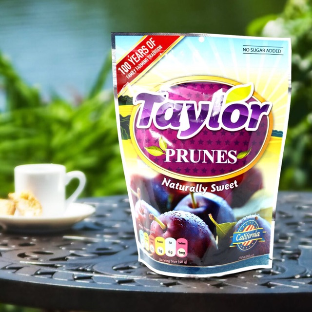 Mận khô tự nhiên Taylor Prunes Naturally sweet 250g