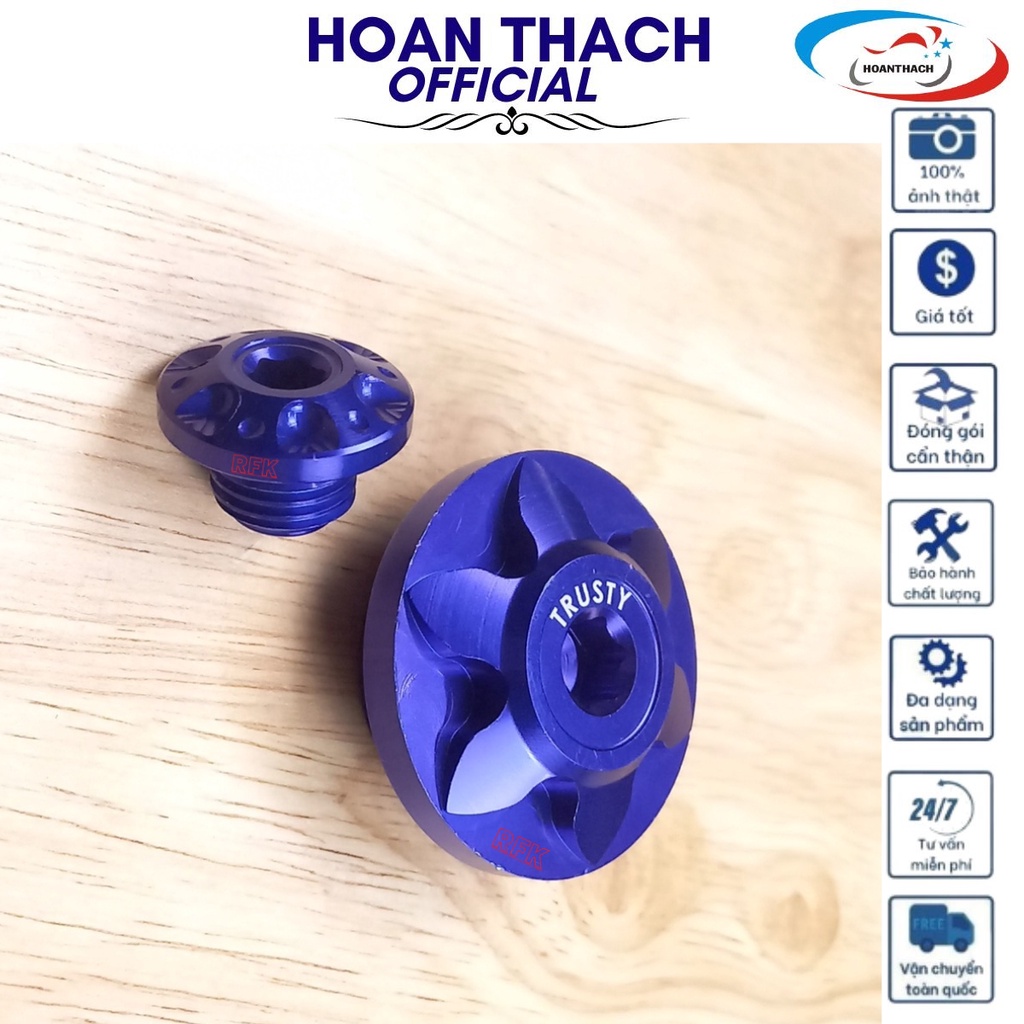 Ốc Mâm Lửa Honda (Màu Xanh) Hàng thường dùng cho nhiều dòng xe HOANTHACH SP001163