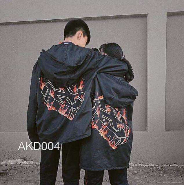Áo khoác dù nam nữ in hình phong cách mạnh mẽ cá tính 2020