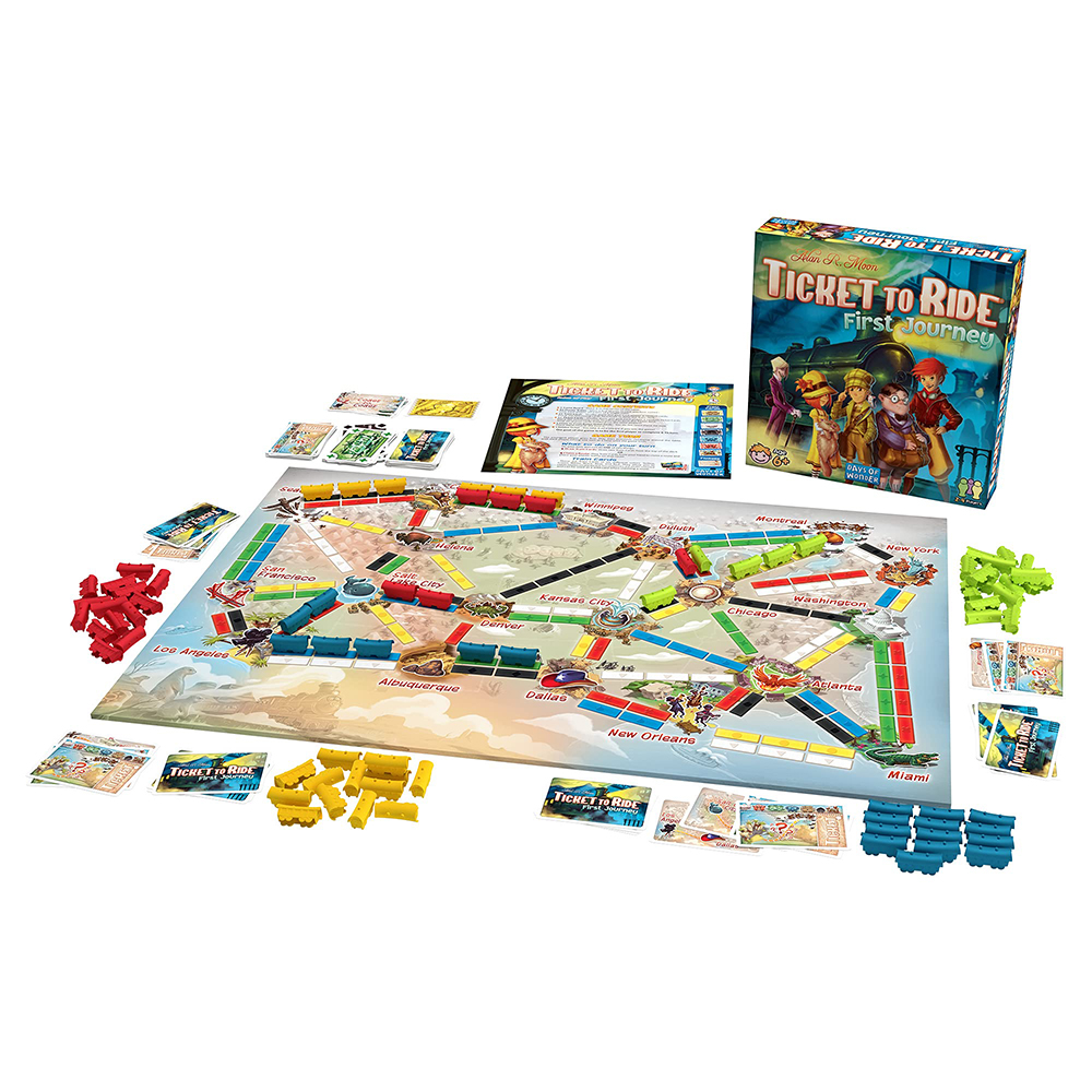 Bộ Board Game Ticket To Ride First Journey USA Edition Cao Cấp