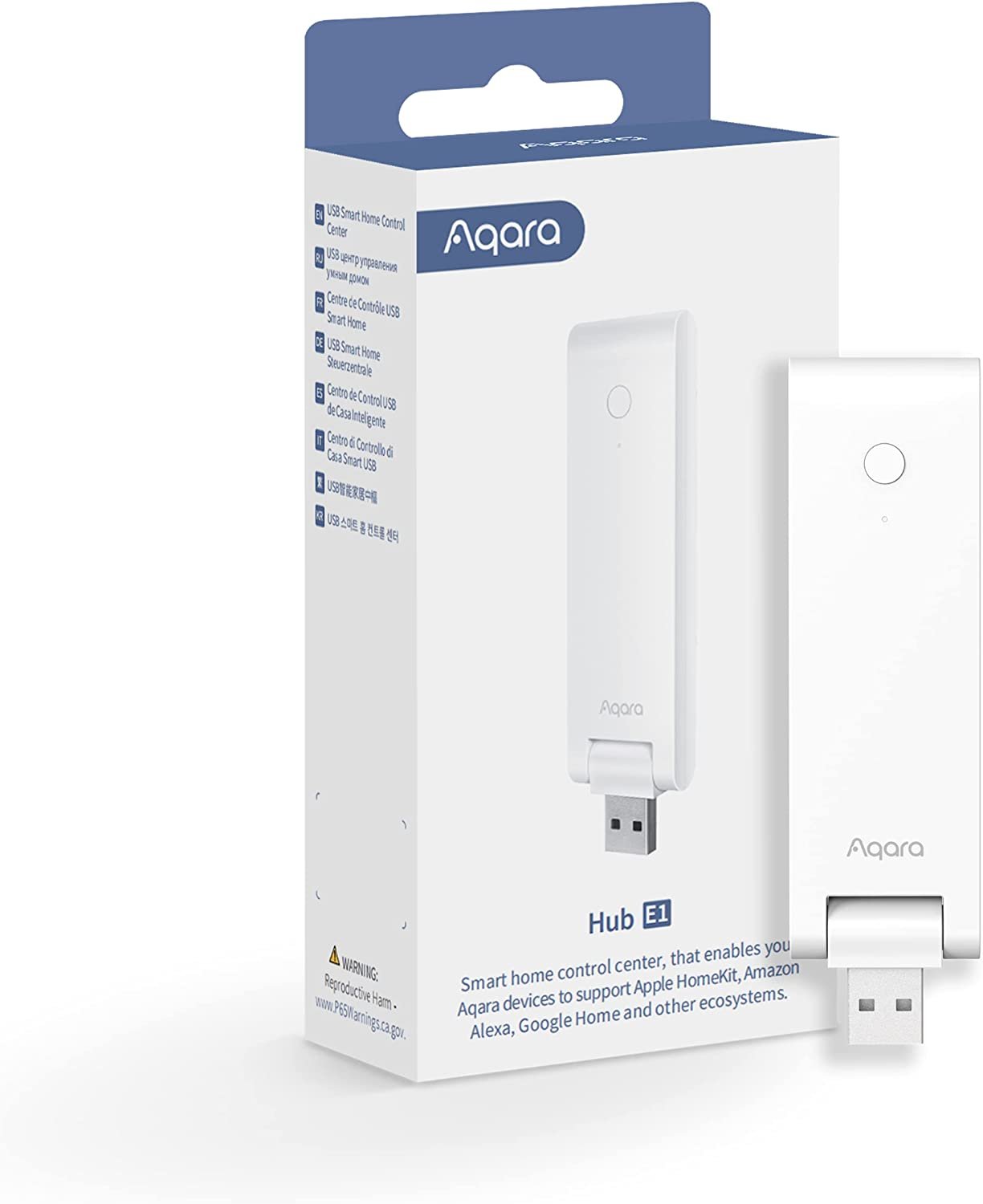 Bộ điều khiển trung tâm Aqara E1 - Bản quốc tế - Dạng USB nhỏ gọn - Zigbee 3.0 - Hỗ trợ Apple Homekit