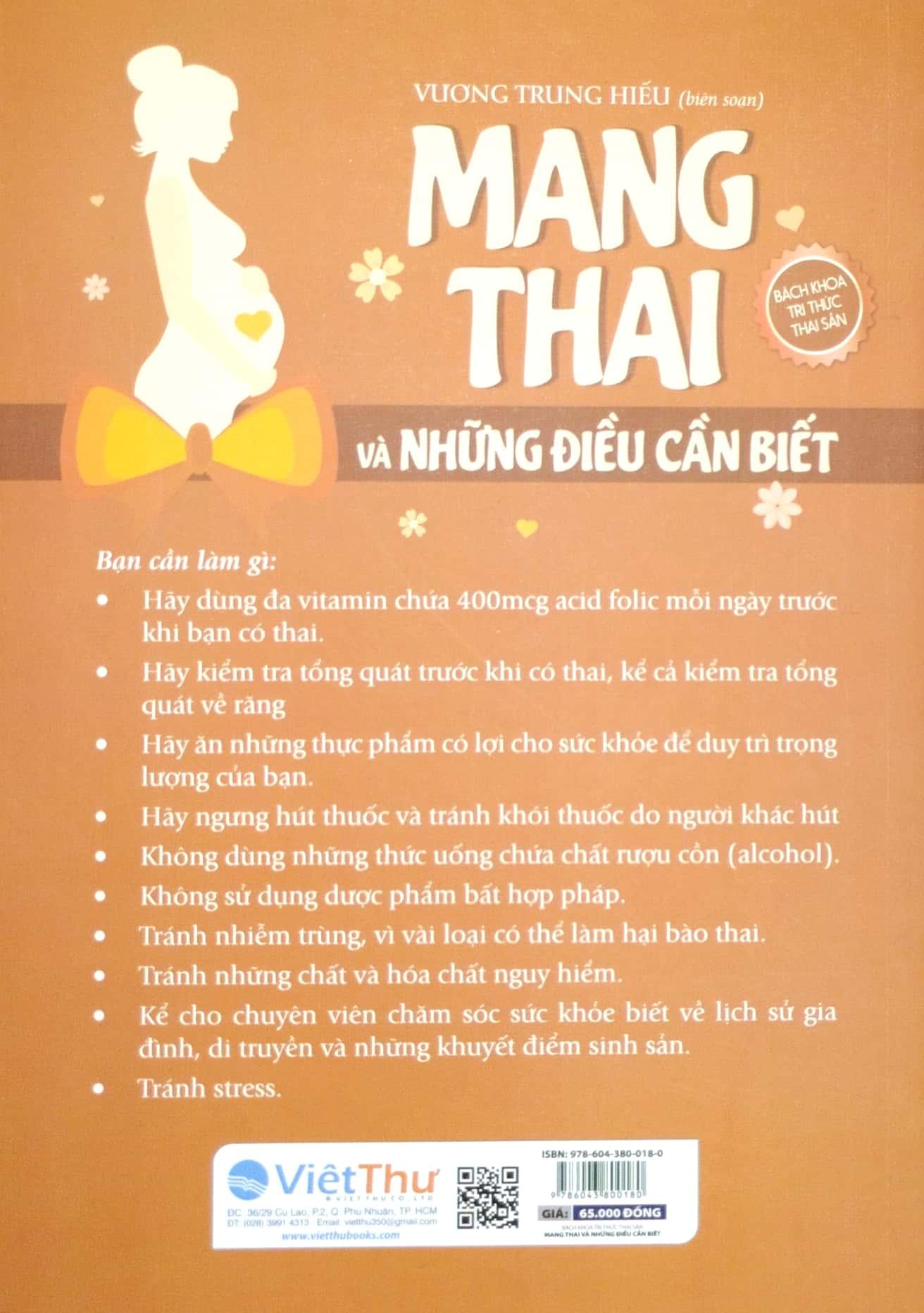 Mang Thai Và Những Điều Cần Biết (Tái Bản 2023) - ảnh 5