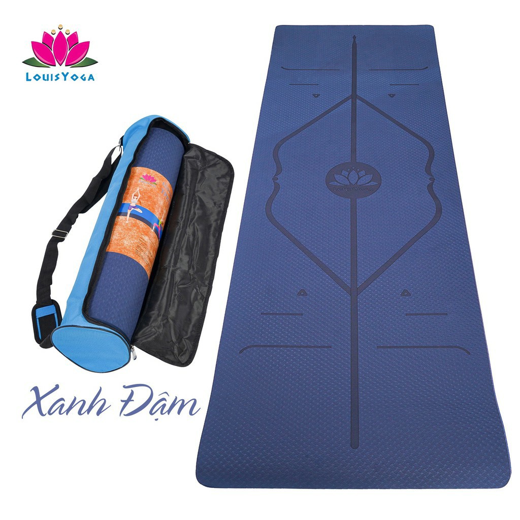 Thảm tập yoga 10mm chất liệu TPE an toàn khi sử dụng dộ bám cao - Thương hiệu LOUIS YOGA