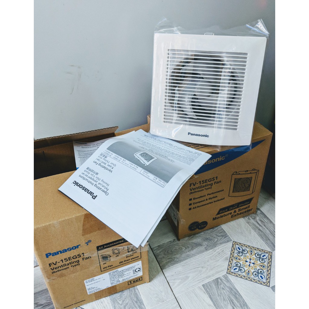 Quạt Hút Âm Tường Panasonic FV-15EGS1 - Hàng chính hãng