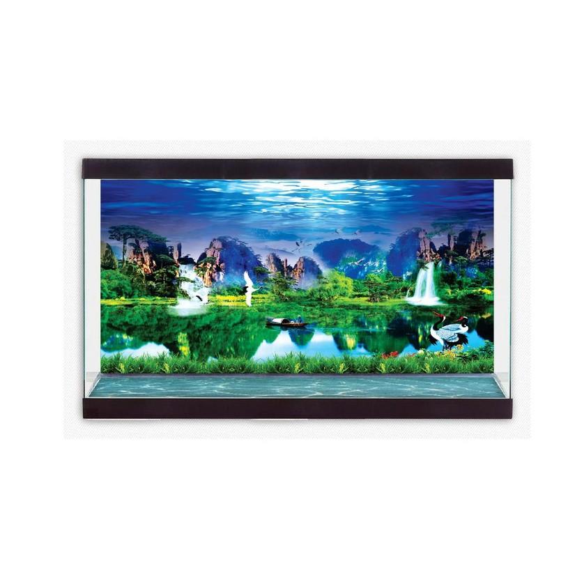 TRANH DECAL DÁN HỒ CÁ 3D_DECAL VIP