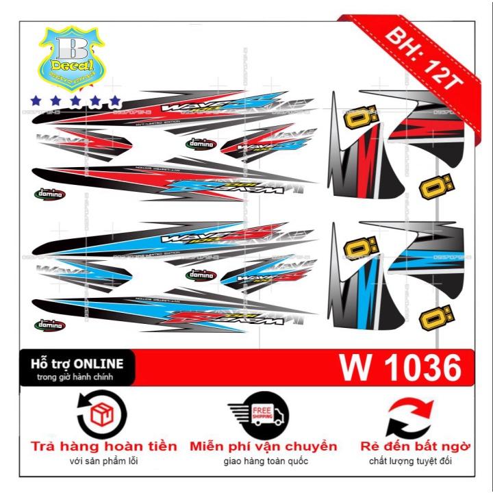 Tem rời dành cho wave S 2016 trắng