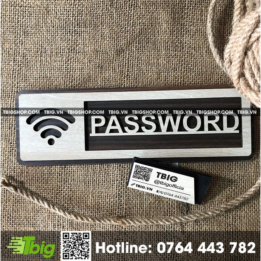 Bảng WIFI phong cách mới bằng gỗ 2 lớp