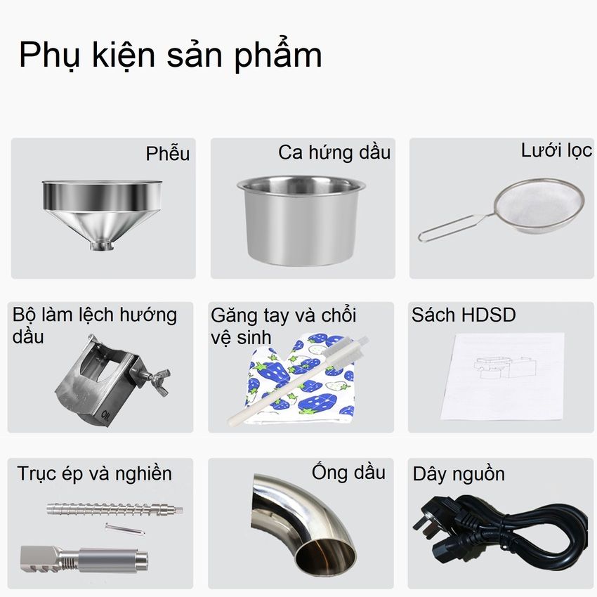 Máy ép dầu thực vật chuyên nghiệp nâng cấp hoàn toàn thương hiệu cao cấp Septree T3 - Năng suất 6-9kg/giờ - Hàng chính hãng