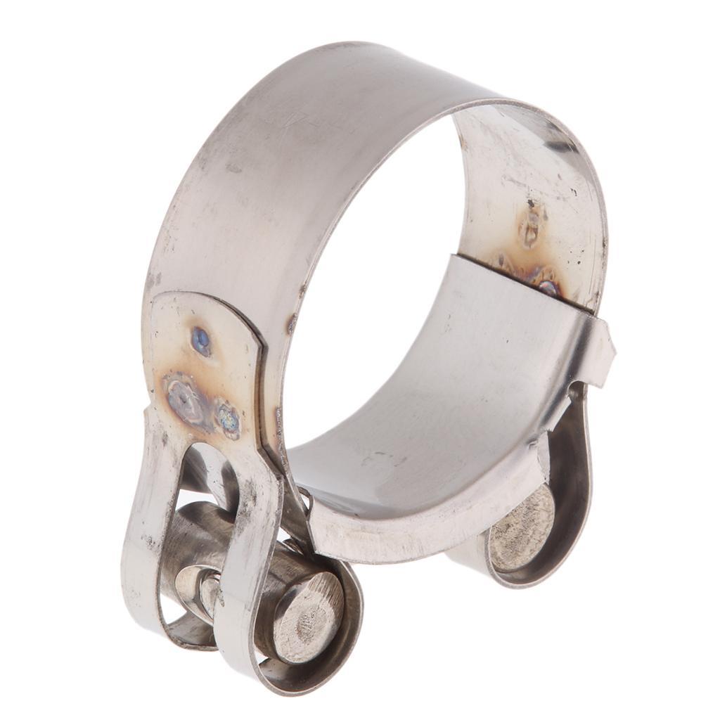 Heavy Duty Stainless Steel Motorcycle Exhaust Clamp Clip 44-47mm 48-51mm