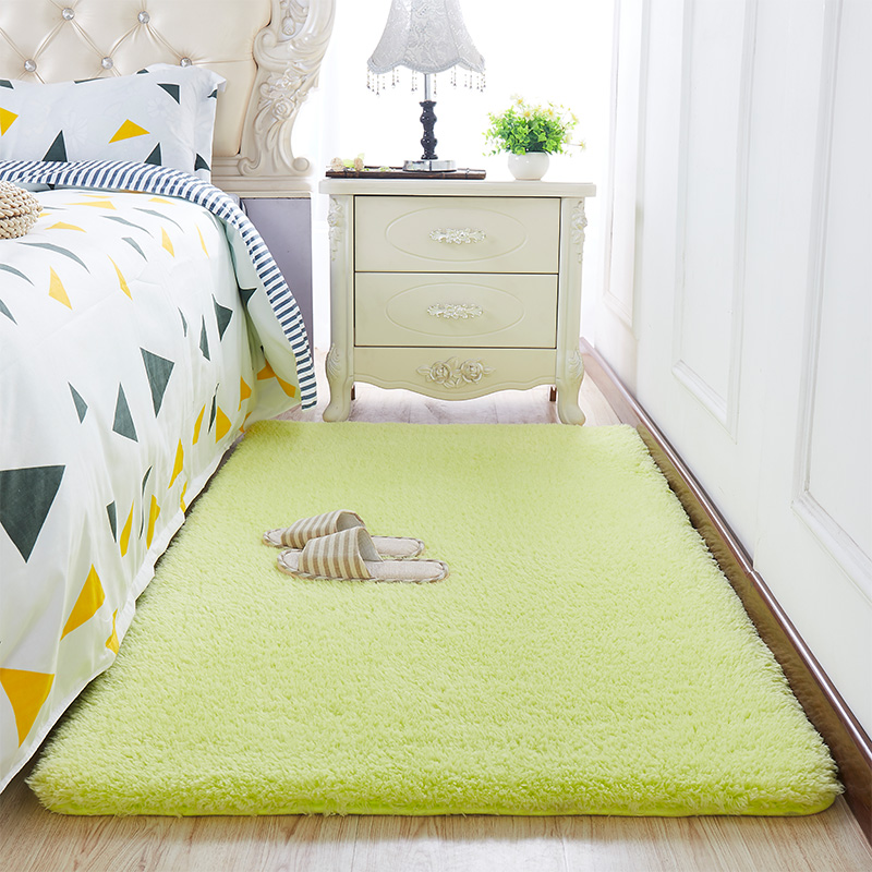 Thảm trải sàn phòng khách lông cừu màu Quả Xanh 160x200cm