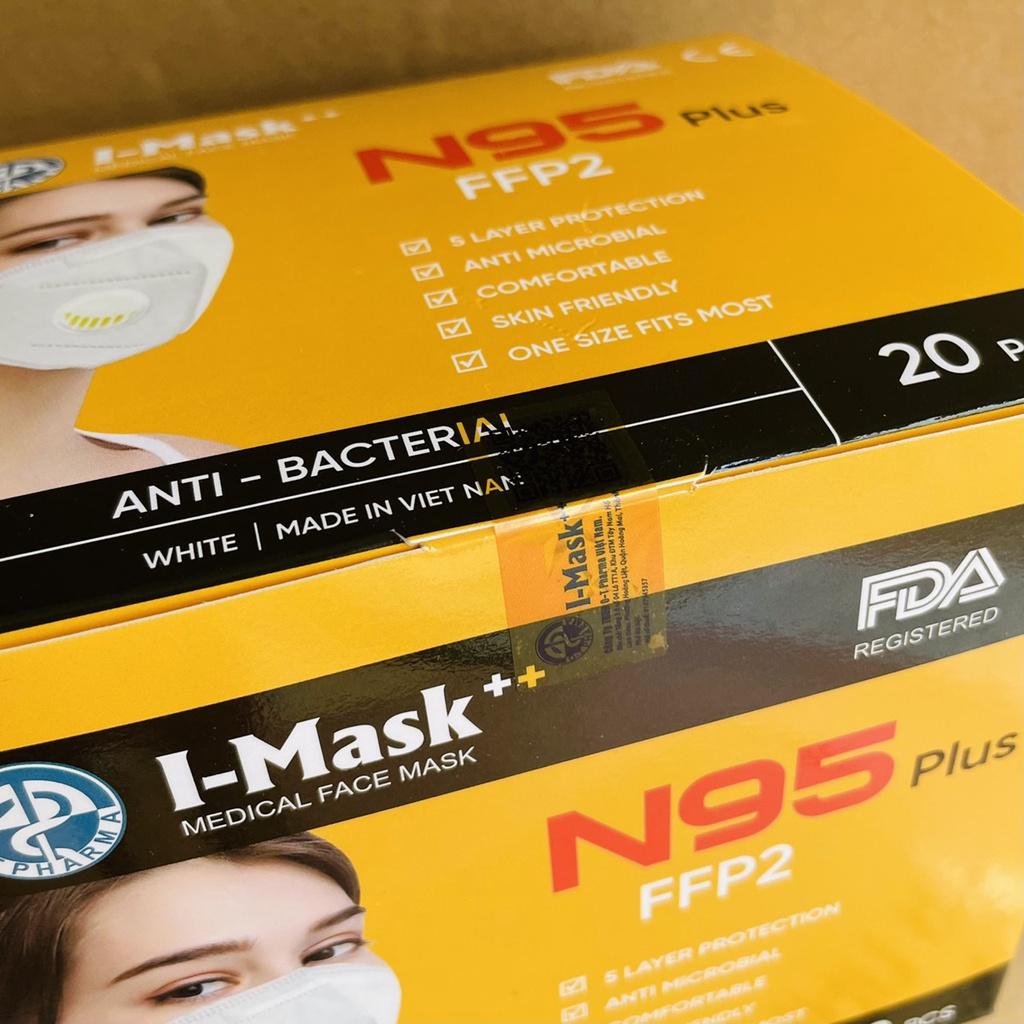 Khẩu Trang N95 kháng khuẩn, chống bụi mịn PM2.5, kẹp mũi kim loại Imask