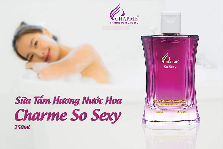 Sữa tắm hương nước hoa Charme So Sexy 250ml