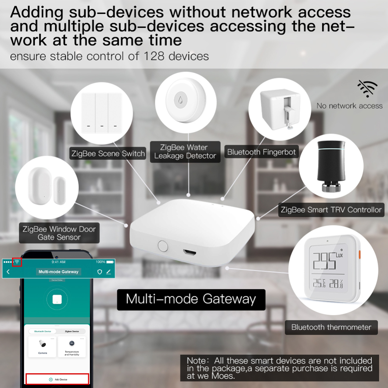 Bộ Điều Khiển Trung Tâm Cho Nhà Thông Minh Zigbee 3.0 Bluetooth Kết Nối Wifi Thông Qua App Tuya Smartlife - Hàng Chính Hãng