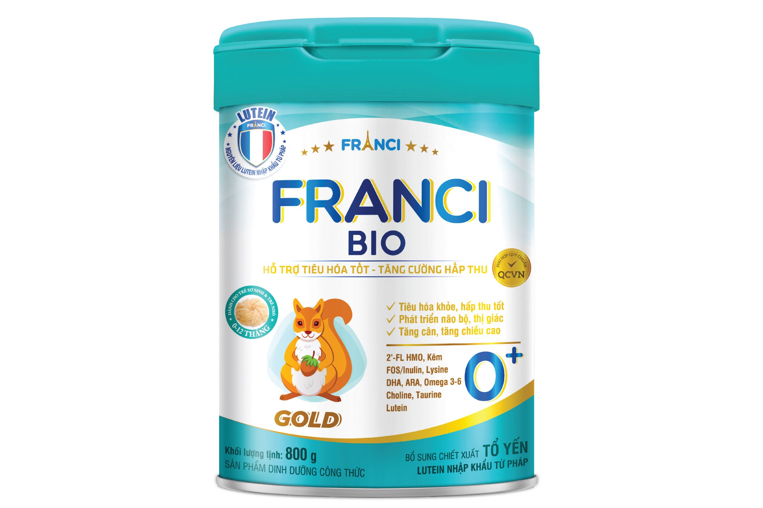 Combo 3 lon Sữa công thức FRANCI BIO GOLD 0+ lon 800g – Hỗ trợ tiêu hóa – Tăng cường hấp thu