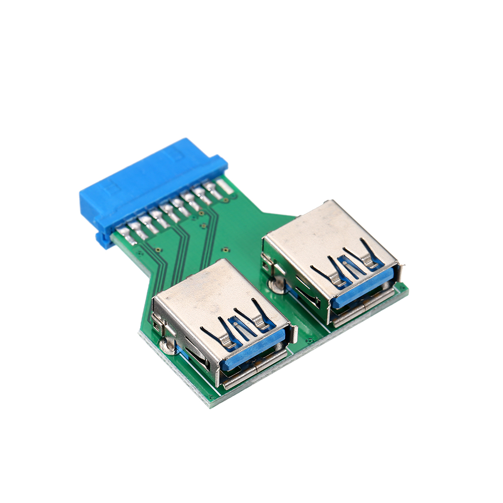Bộ Chuyển Đổi Bo Mạch Chủ Máy Tính Để Bàn 19pin / 20pin Đến 2 Cổng USB 3.0 A Female