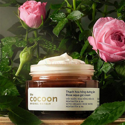 Thạch hoa hồng dưỡng ẩm Cocoon giúp cấp ẩm và nuôi dưỡng da (30ml/100ml) - Hàng chính hãng