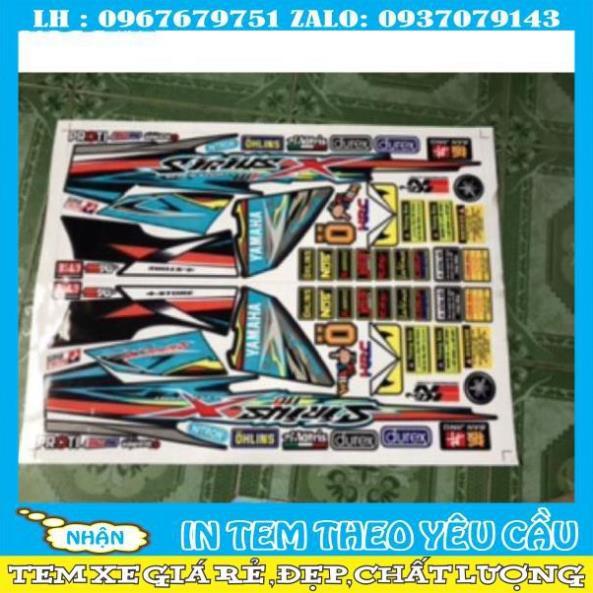 Tem rời Sirius chữ X xanh đen sản phẩm y hình 100%