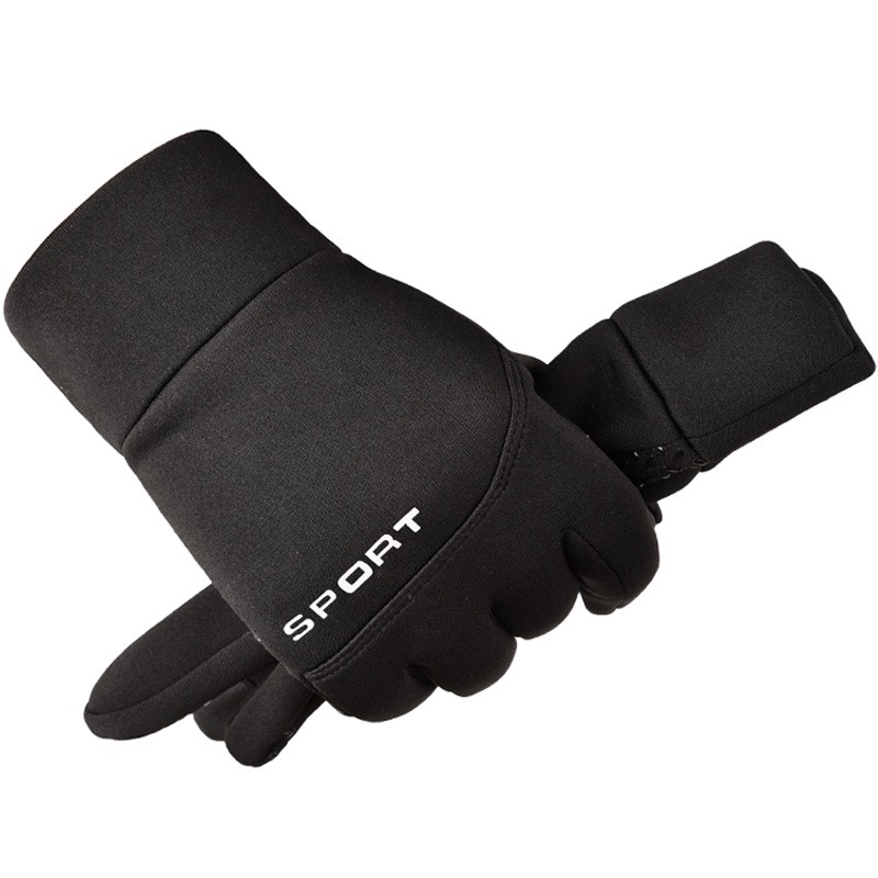 Găng tay nam mùa đông cảm ứng điện thoại lót lông cực ấm, lòng bàn tay chống trượt cao cấp - Phong cách nam tính GTN68