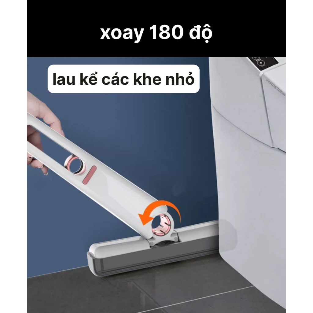 Cây Lau Bàn Bếp Tự Vắt Thông Minh Mini 25cm, Bọt Biển Siêu Thấm Hút Đa Năng, Gập Gọn