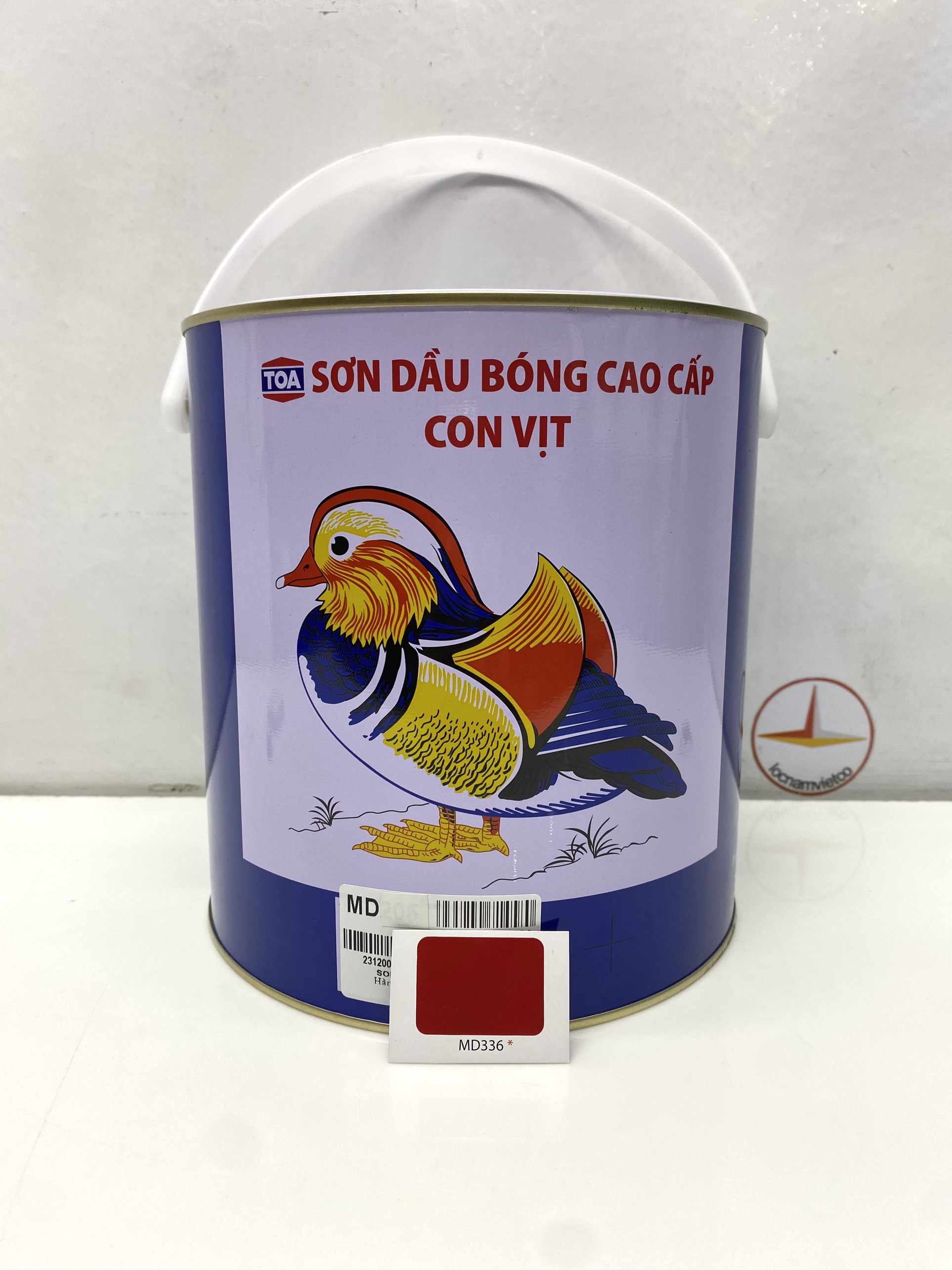 Sơn dầu cao cấp TOA Con Vịt màu Đỏ MD 336 _ 3L