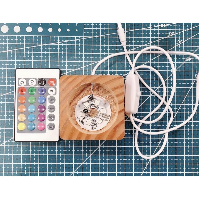 Đế Đèn Led Kèm Remote 12 Màu - Trường Thịnh Sài Gòn