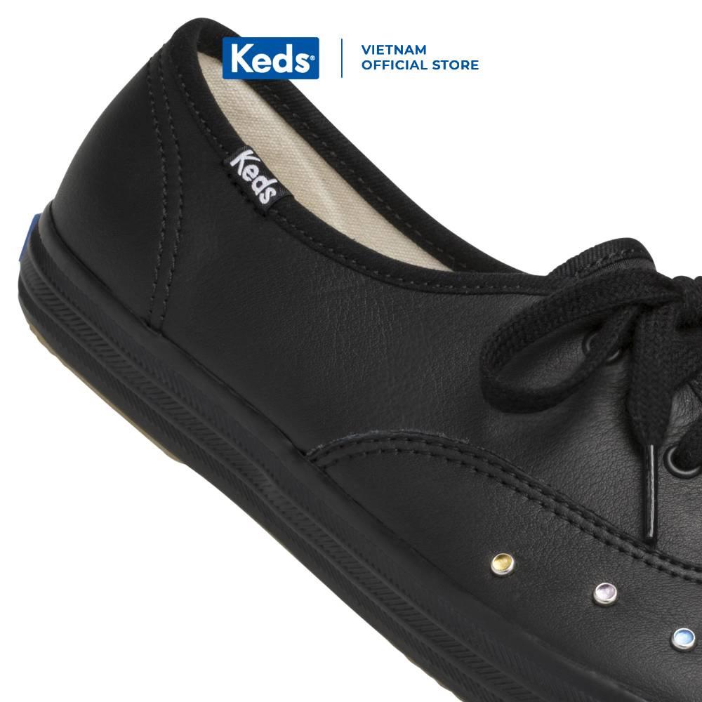 Giày Keds Nữ- Champion Starlight Leather Stud Black- KD059358