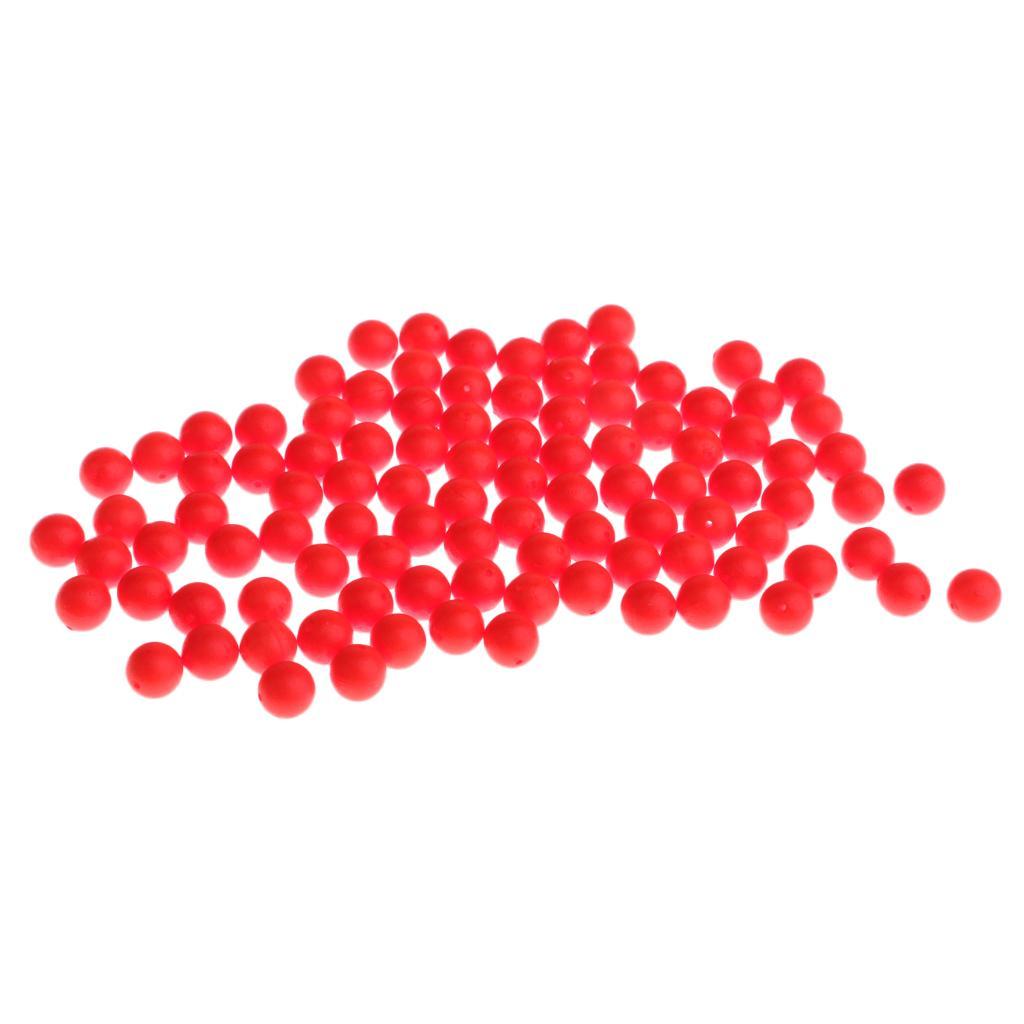 200pcs Fishing Floating Bobbers Ball EVA Foam Indicator 8.3mm 7mm