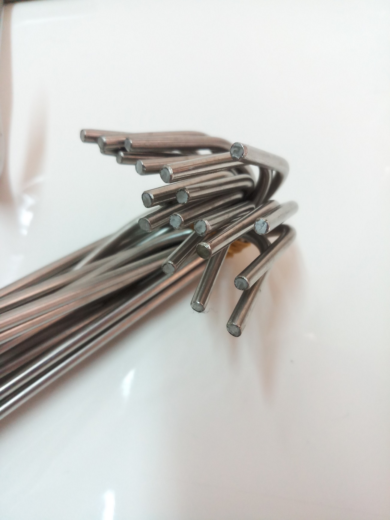 COMBO 10 MÓC QUAY THỊT INOX ĐẦU BẰNG +1 MÓC CÁN CẦM INOX.