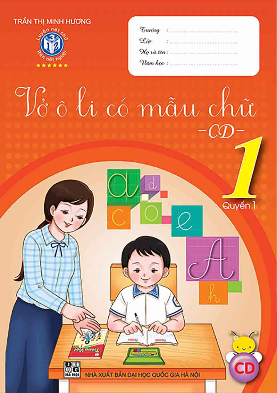 Bộ vở ô Li Có Mẫu Chữ Cánh Diều Lớp 1