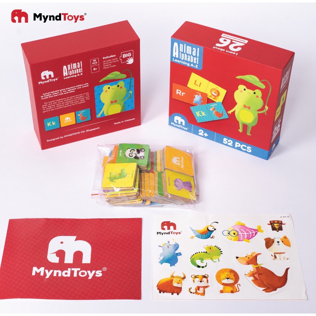 Đồ Chơi Xếp Hình MyndToys Animal Alphabet Dành Cho Các Bé Trên 2 Tuổi