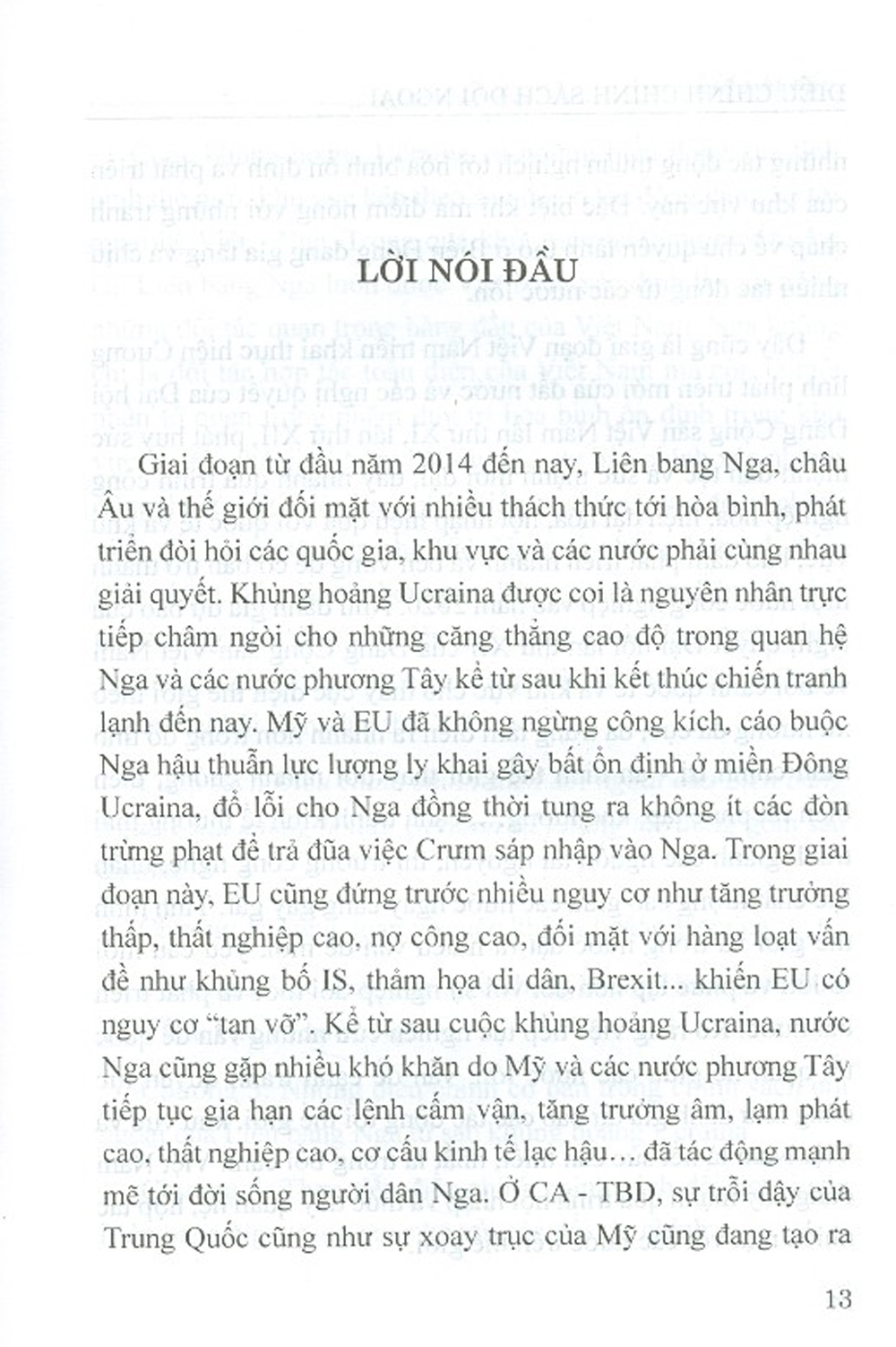 Điều Chỉnh Chính Sách Đối Ngoại Của Liên Bang Nga Từ Sau Khủng Hoảng Ucraina Và Những Tác Động (Sách Chuyên Khảo)