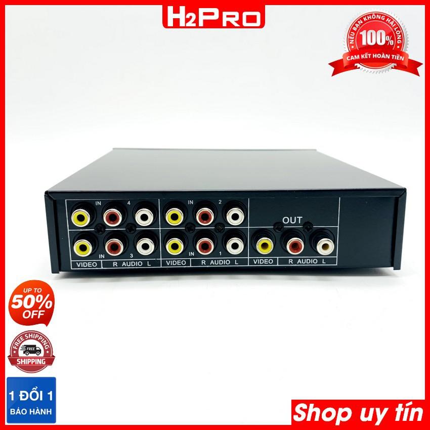 Bộ chia tín hiệu av 4 vào-1 ra VSW41 H2Pro, bộ chia tín hiệu audio và video cao cấp