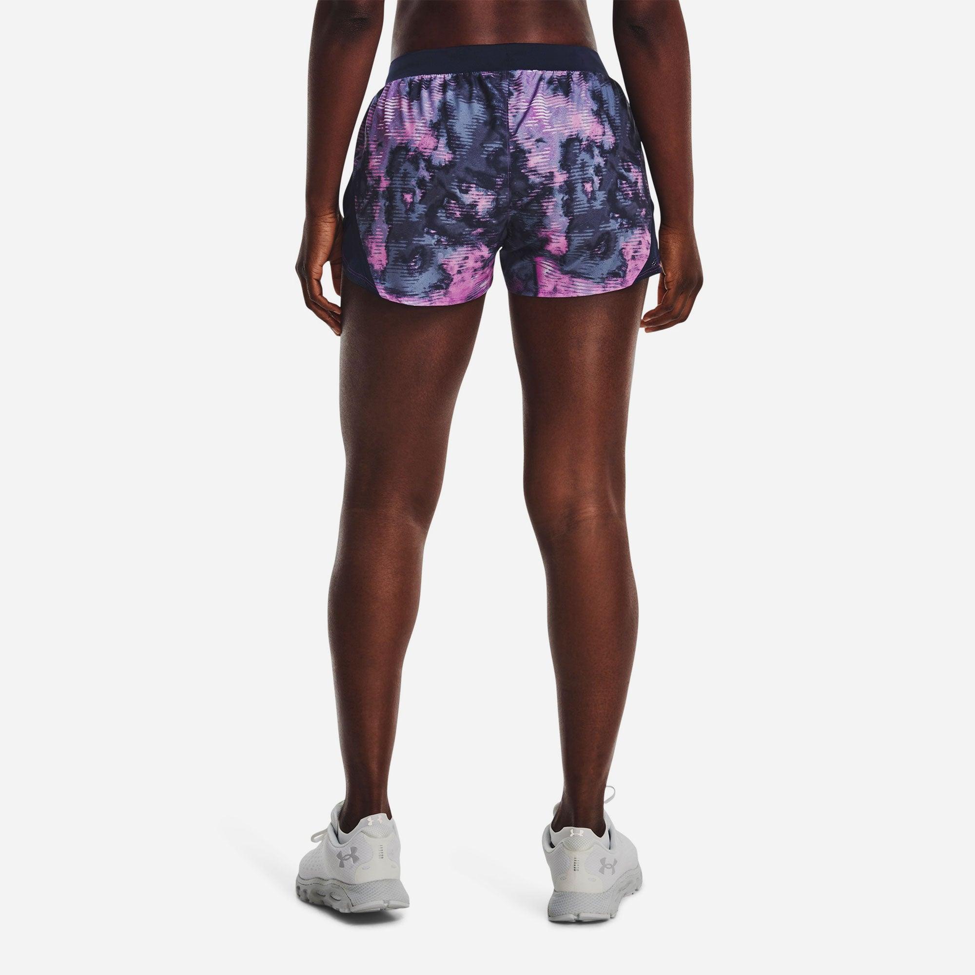 Quần ngắn thể thao nữ Under Armour Fly By 2.0 Printed - 1350198-412