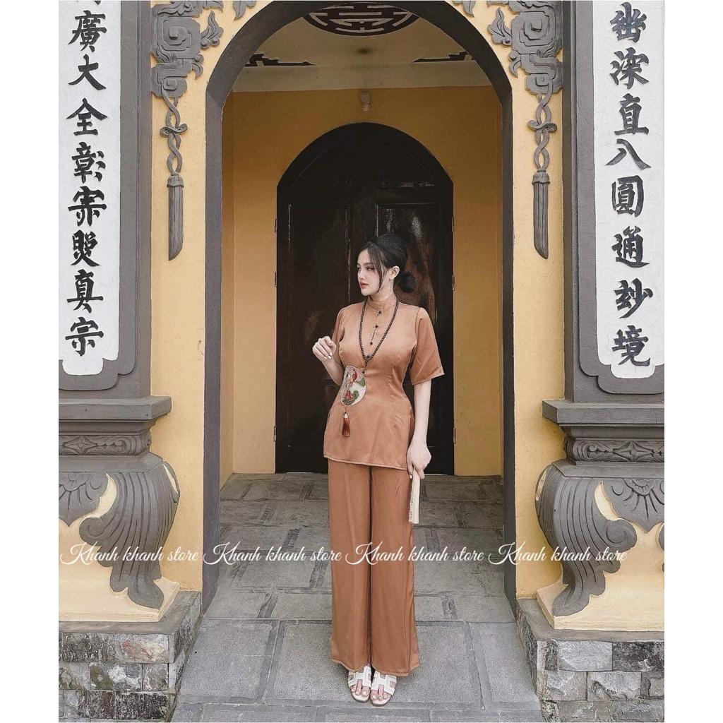 ĐỒ LAM ĐI CHÙA Mẫu Hoa Gen