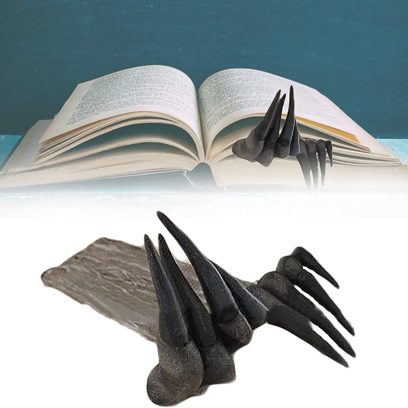 3pcs 3D Devil's Hand Bookmark Statue Stationery Gift Bookshelf Ornaments