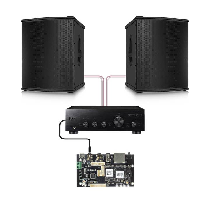 Board mạch chơi nhạc số wifi bluetooth Music Server + DAC+ Ampli Up2Stream Amp 2.0 V4