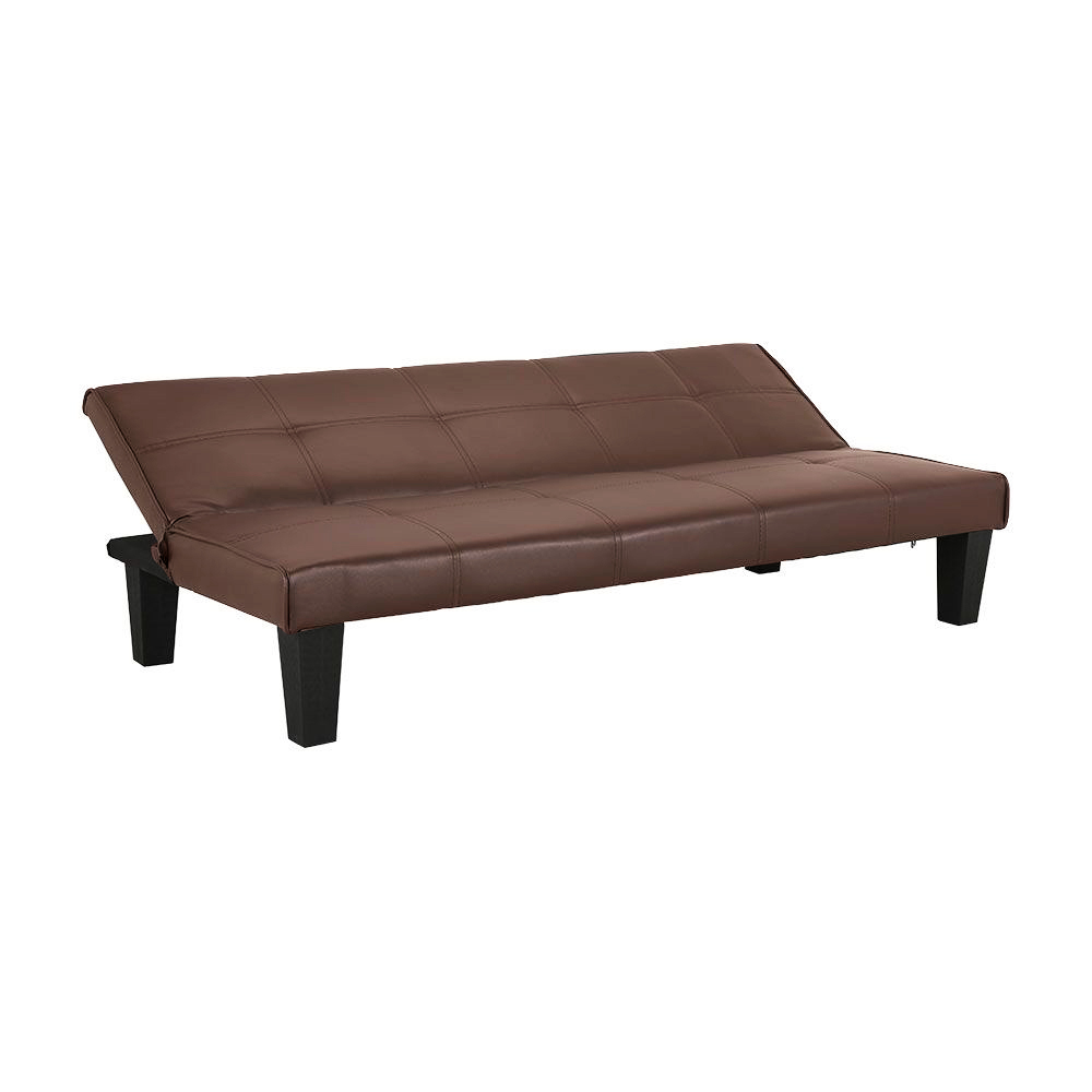 Ghế sofa giường đa năng DAY DREAM khung gỗ, đệm bọc da PVC cao cấp màu nâu, tựa lưng ngả 3 cấp độ | Index Living Mall -  Phân phối độc quyền tại Việt Nam