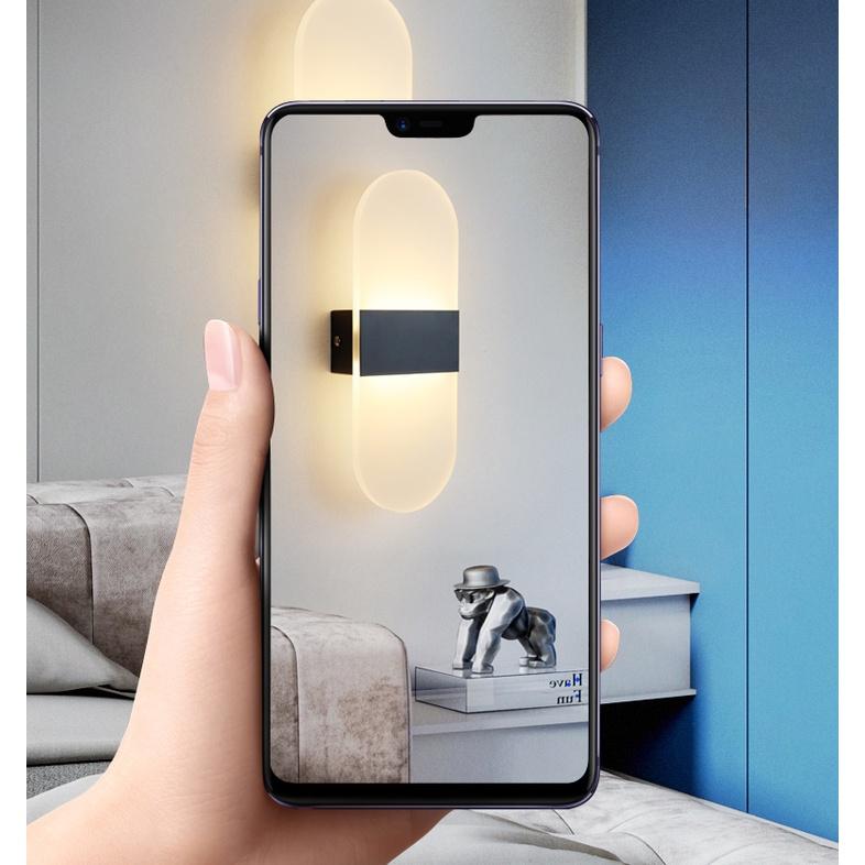 Đèn tường LED phòng ngủ ánh sáng vàng ấm cảm biến cơ thể người, có thể sạc HomeLuxury Nordic