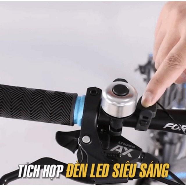 Đèn xe đạp siêu sáng tích hợp 4 CHẾ ĐỘ