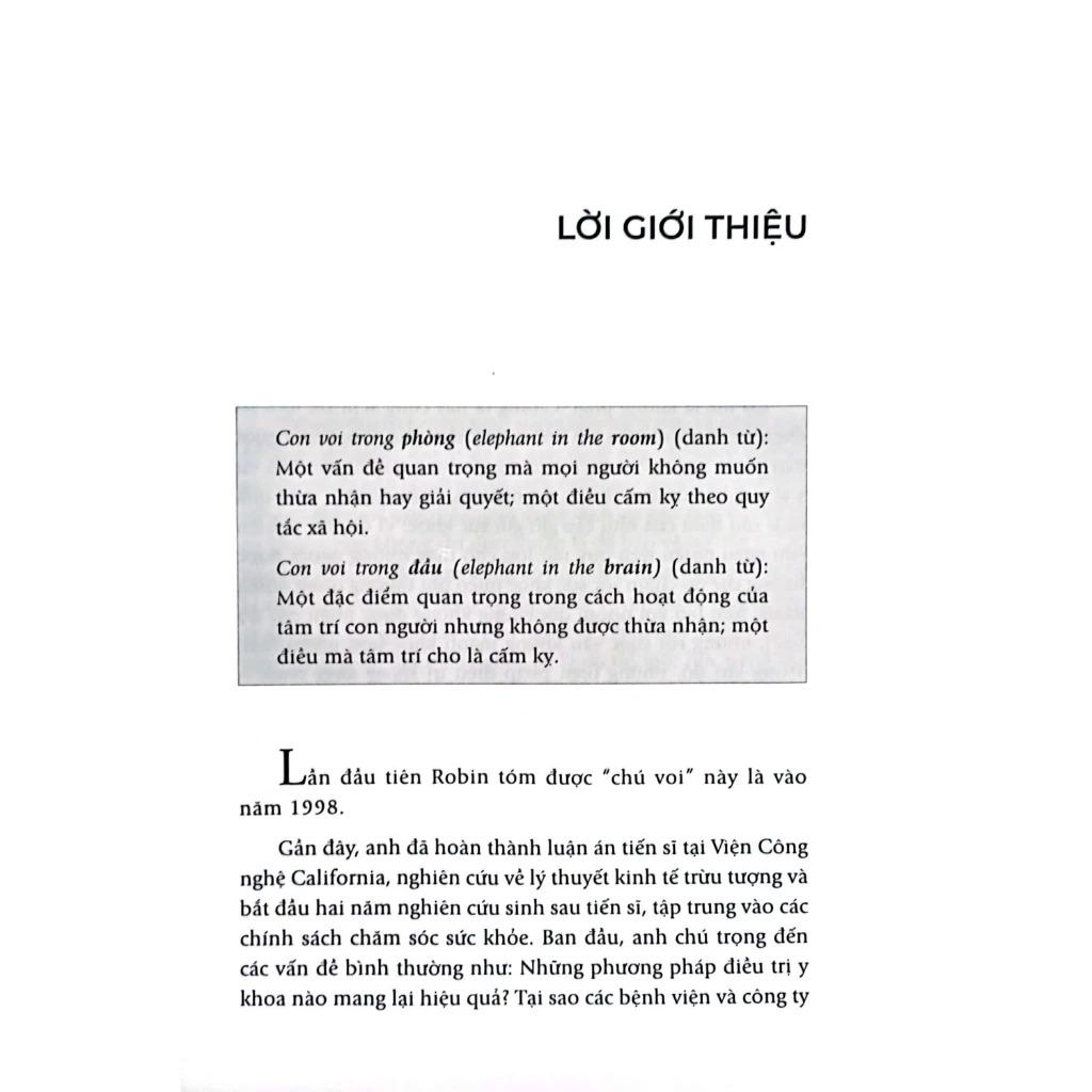 Sách - Trong Đầu Có Giấu Con Voi - The Elephant In The Brain