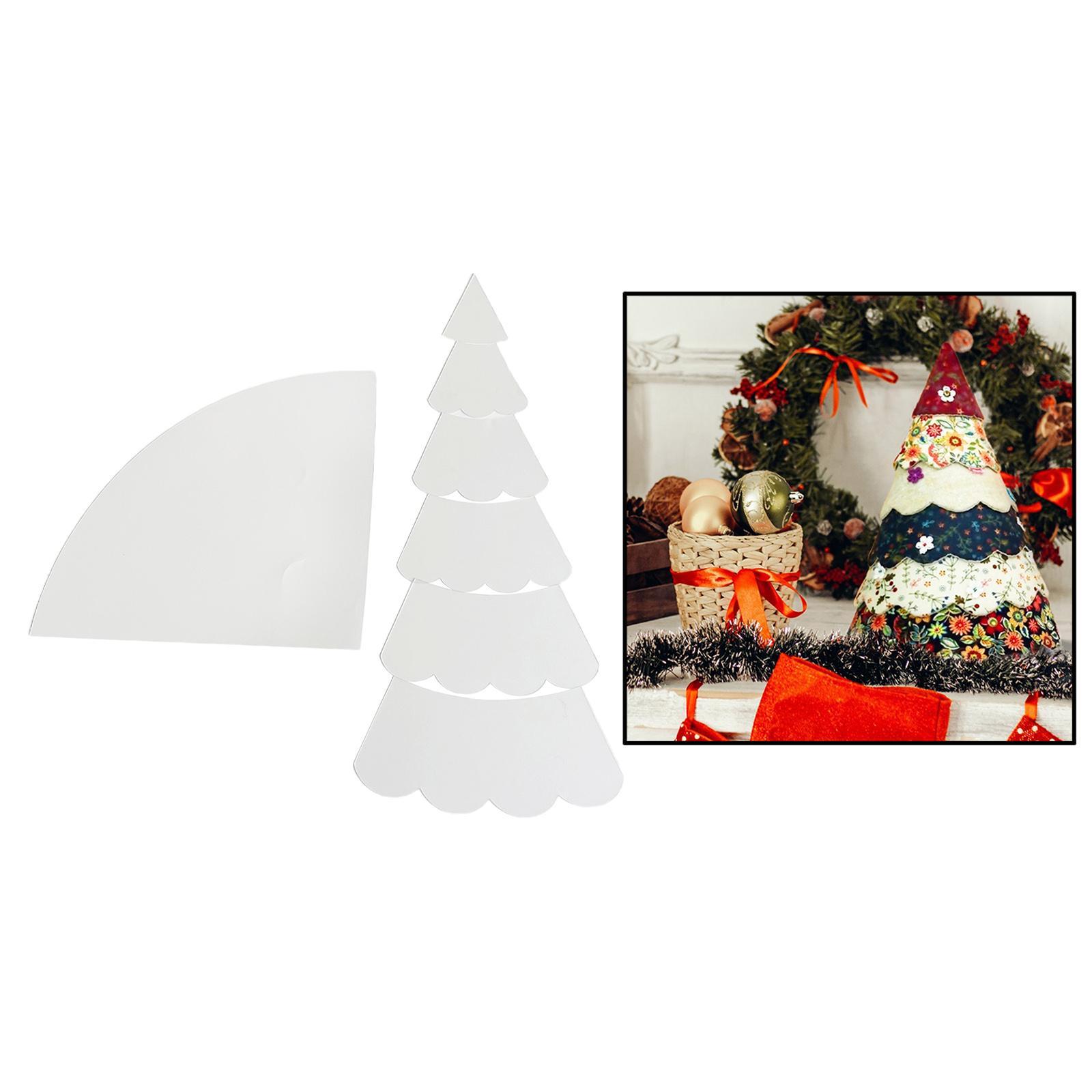 Clear Acrylic Xmas Tree Quilting Template Arts Crafts Sewing Set Stencils