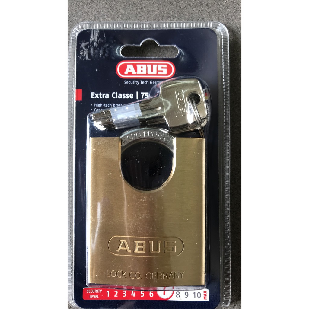 Khóa Abus 75CS chính hãng (6 phân chống cắt)