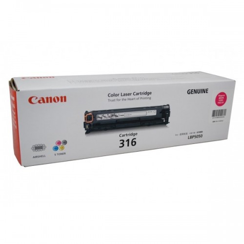 Mực in Canon 316M Magenta Toner Cartridge dùng cho máy LBP5050 / LBP5050N - Hàng Chính Hãng