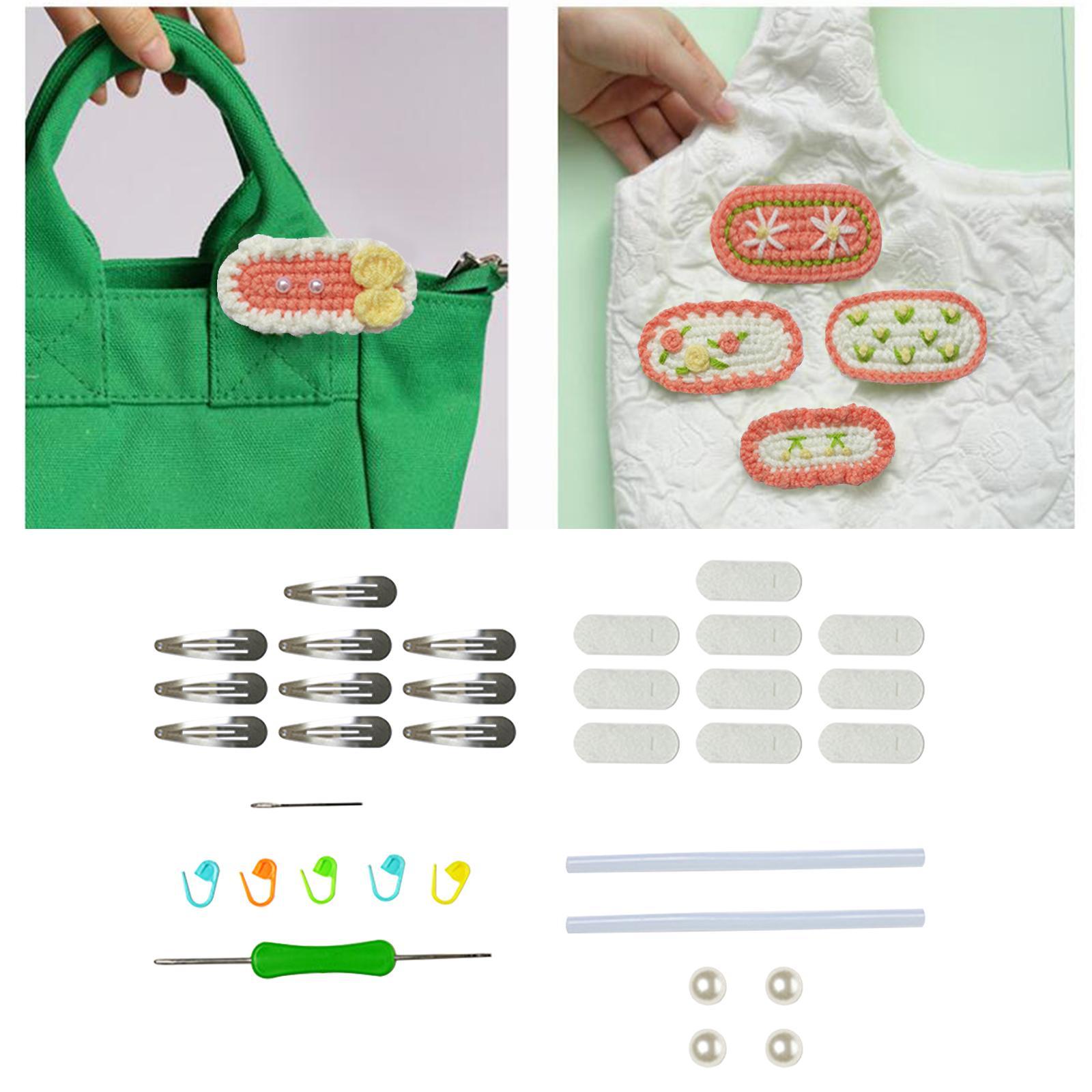 Doll Crochet Kit for Beginners Classic Starter Crochet Hair Cilps Kit for Adults