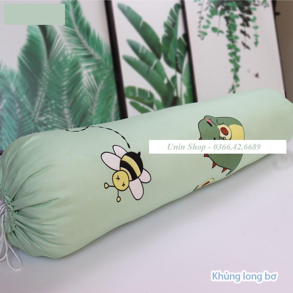 (Xả hàng cuối năm) Áo gối ôm, vỏ gối ôm loại to mẫu Cúc Vàng bao gối dài poly cotton 30x100cm loại đẹp