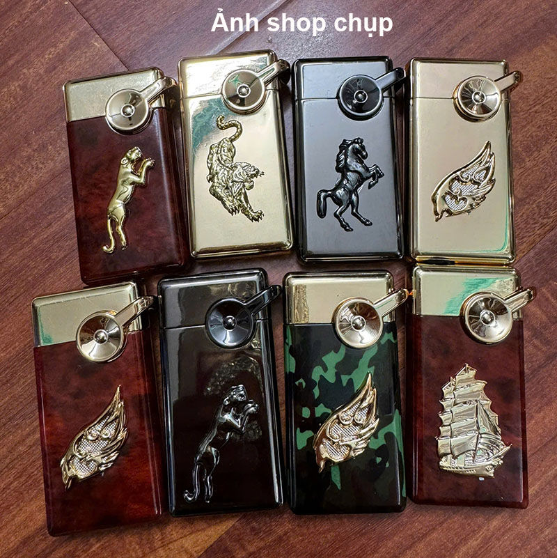 Hột Quẹt Bật Lửa Gas GD55 Lửa Khò 1 Tia Mạnh Mẽ Đắp Nổi Nhiều Họa Tiệt Độc Lạ -Giao Họa Tiết Ngẫu Nhiên