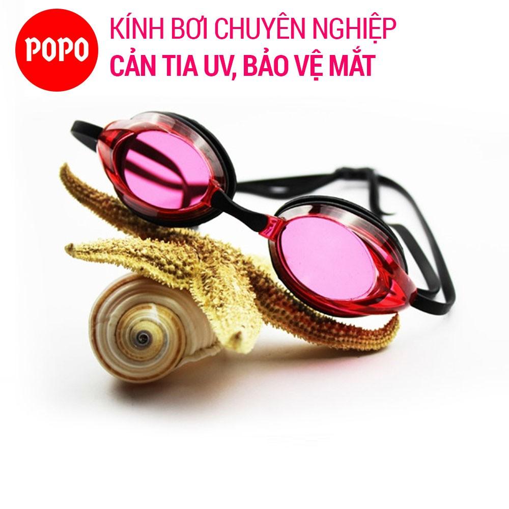 Kính bơi người lớn POPO 1154G,1154 cho nam,nữ thi đấu chống tia UV, chống lóa